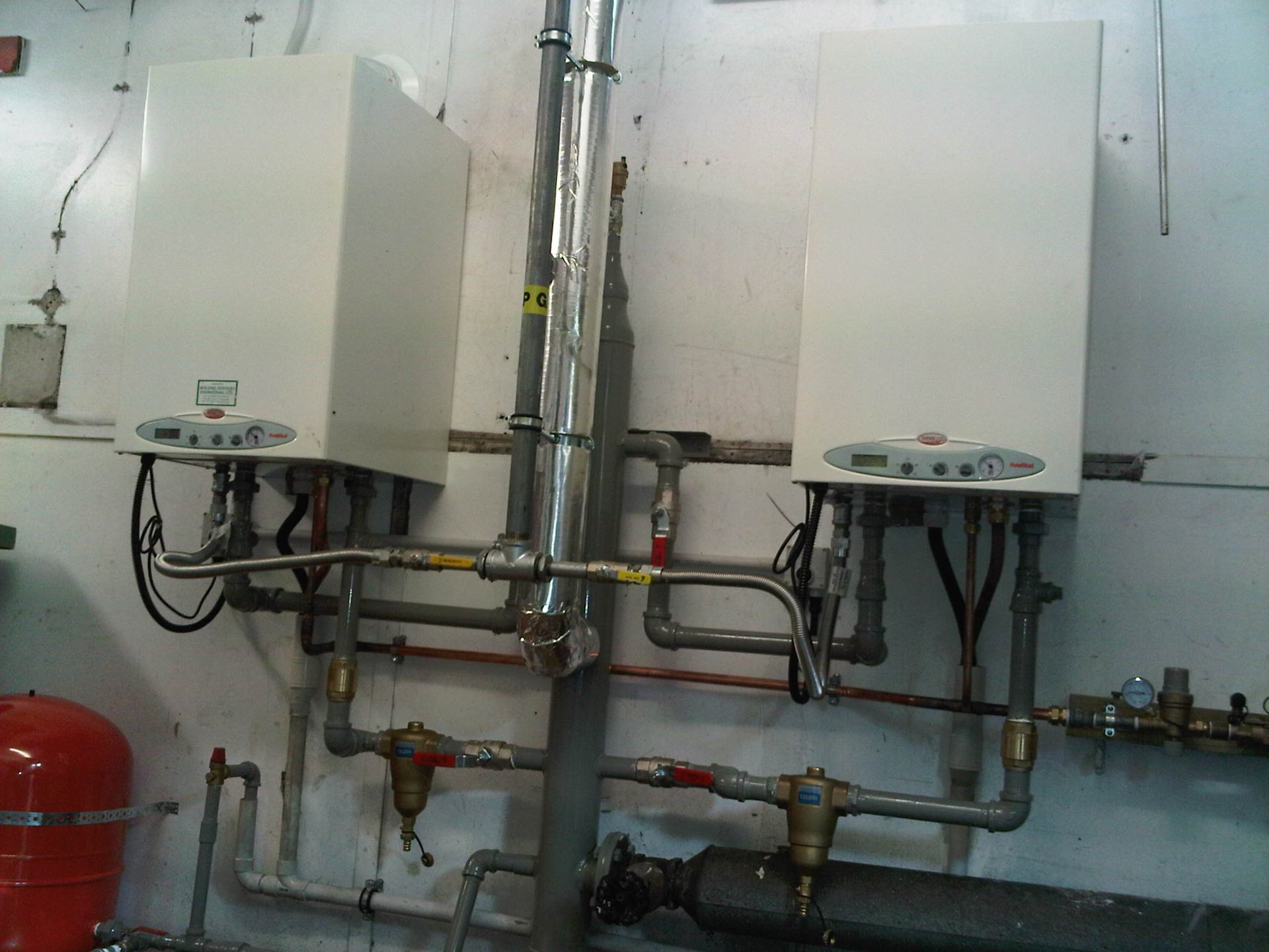 Hydronic central heating plant room installed by Gasfitters Auckland